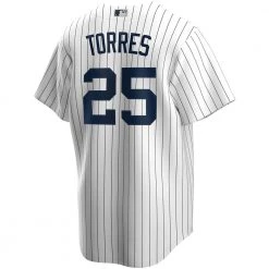 Fan Gear Nation Mens New York Yankees Gleyber Torres Cool Base Replica Jersey White