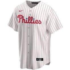Fan Gear Nation Mens Philadelphia Phillies Rhys Hoskins, Cool Base Replica Jersey White