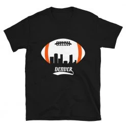 Fan Gear Nation Unisex Denver Broncos Football Short Sleeve Tee Shirt
