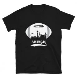 Fan Gear Nation Unisex Las Vegas Raiders Football Short Sleeve Tee Shirt