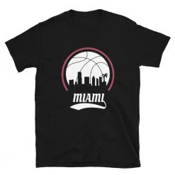Fan Gear Nation Unisex Miami Heat Basketball Short Sleeve Tee Shirt
