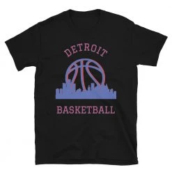 Fan Gear Nation Detroit Pistons Basketball Short Sleeve Tee Shirt Unisex Cotton