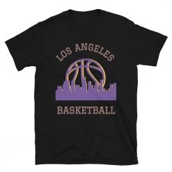 Fan Gear Nation Los Angeles Lakers Basketball Short Sleeve Tee Shirt Unisex Cotton