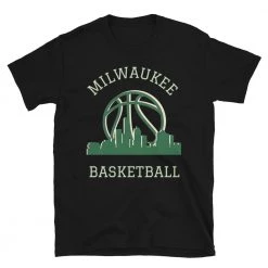 Fan Gear Nation Milwaukee Bucks Basketball Short Sleeve Tee Shirt Unisex Cotton