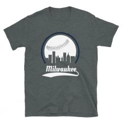 Fan Gear Nation Unisex Milwaukee Brewers Baseball Tee Shirt