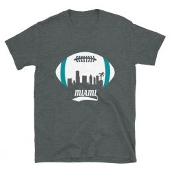 Fan Gear Nation Unisex Miami Dolphins Football Short Sleeve Tee Shirt