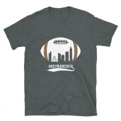 Fan Gear Nation Unisex San Francisco 49Ers Football Short Sleeve Tee Shirt