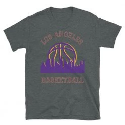Fan Gear Nation Los Angeles Lakers Basketball Short Sleeve Tee Shirt Unisex Cotton