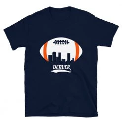 Fan Gear Nation Unisex Denver Broncos Football Short Sleeve Tee Shirt