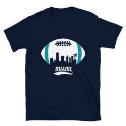 Fan Gear Nation Unisex Miami Dolphins Football Short Sleeve Tee Shirt