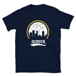 Fan Gear Nation Unisex Denver Nuggets Basketball Short Sleeve Tee Shirt