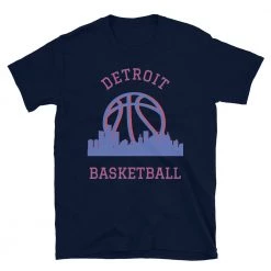Fan Gear Nation Detroit Pistons Basketball Short Sleeve Tee Shirt Unisex Cotton