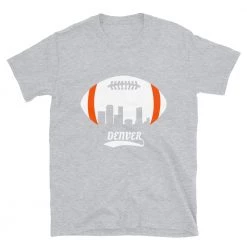 Fan Gear Nation Unisex Denver Broncos Football Short Sleeve Tee Shirt
