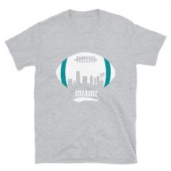 Fan Gear Nation Unisex Miami Dolphins Football Short Sleeve Tee Shirt