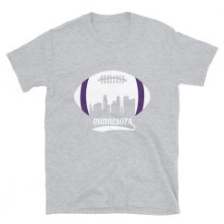 Fan Gear Nation Unisex Minnesota Vikings Football Short Sleeve Tee Shirt
