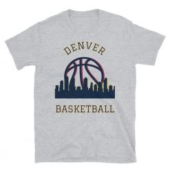 Fan Gear Nation Denver Nuggets Basketball Short Sleeve Tee Shirt Unisex Cotton