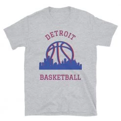 Fan Gear Nation Detroit Pistons Basketball Short Sleeve Tee Shirt Unisex Cotton