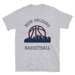 Fan Gear Nation New Orleans Pelicans Basketball Short Sleeve Tee Shirt Unisex Cotton