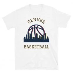 Fan Gear Nation Denver Nuggets Basketball Short Sleeve Tee Shirt Unisex Cotton