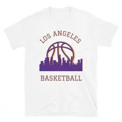 Fan Gear Nation Los Angeles Lakers Basketball Short Sleeve Tee Shirt Unisex Cotton