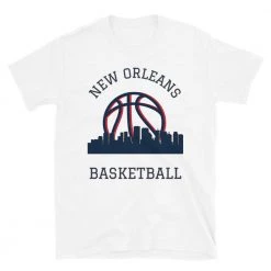 Fan Gear Nation New Orleans Pelicans Basketball Short Sleeve Tee Shirt Unisex Cotton