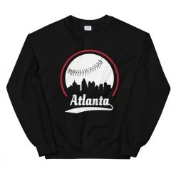 Fan Gear Nation Unisex Atlanta Braves Baseball Crewneck Sweatshirt