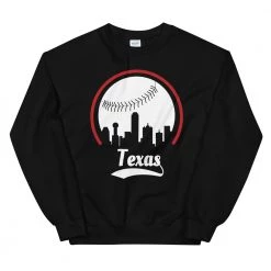 Fan Gear Nation Unisex Texas Rangers Baseball Crewneck Sweatshirt