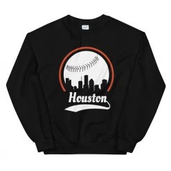 Fan Gear Nation Unisex Houston Astros Baseball Crewneck Sweatshirt
