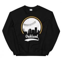 Fan Gear Nation Unisex Oakland Athletics Baseball Crewneck Sweatshirt
