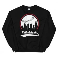 Fan Gear Nation Unisex Philadelphia Phillies Baseball Crewneck Sweatshirt