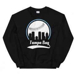 Fan Gear Nation Unisex Tampa Bay Rays Baseball Crewneck Sweatshirt
