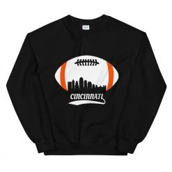 Fan Gear Nation Unisex Cincinnati Bengals Football Crew Neck Sweatshirt