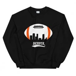 Fan Gear Nation Unisex Denver Broncos Football Crew Neck Sweatshirt