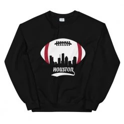 Fan Gear Nation Unisex Houston Texans Football Crew Neck Sweatshirt