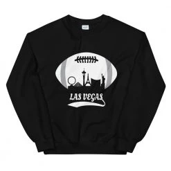 Fan Gear Nation Unisex Las Vegas Raiders Football Crew Neck Sweatshirt