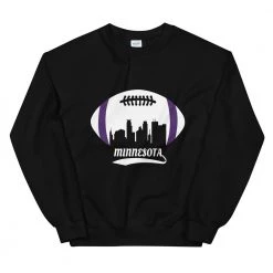 Fan Gear Nation Unisex Minnesota Vikings Football Crew Neck Sweatshirt