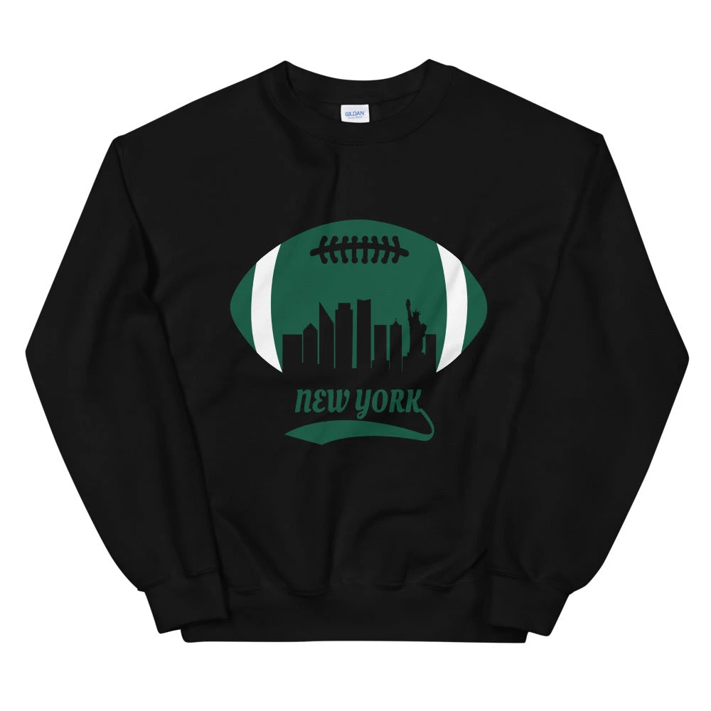 Fan Gear Nation Unisex New York Jets Football Crew Neck Sweatshirt 4 Fan Gear Nation Unisex New York Jets Football Crew Neck Sweatshirt