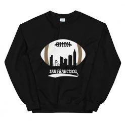 Fan Gear Nation Unisex San Francisco 49Ers Football Crew Neck Sweatshirt