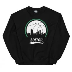 Fan Gear Nation Unisex Boston Celtics Basketball Crew Neck Sweatshirt