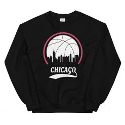 Fan Gear Nation Unisex Chicago Bulls Basketball Crew Neck Sweatshirt
