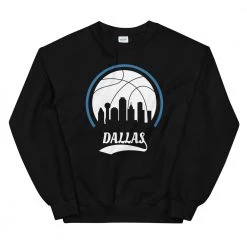 Fan Gear Nation Unisex Dallas Mavericks Basketball Crew Neck Sweatshirt