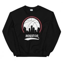 Fan Gear Nation Unisex Houston Rockets Basketball Crew Neck Sweatshirt