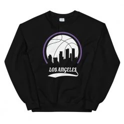 Fan Gear Nation Unisex Los Angeles Lakers Basketball Crew Neck Sweatshirt