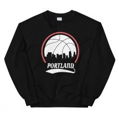 Fan Gear Nation Unisex Portland Trailblazers Basketball Crew Neck Sweatshirt