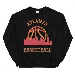 Fan Gear Nation Atlanta Hawks Basketball Crew Neck Sweatshirt Unisex Cotton/Polyester