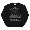 Fan Gear Nation Brooklyn Nets Basketball Crew Neck Sweatshirt Unisex Cotton/Polyester
