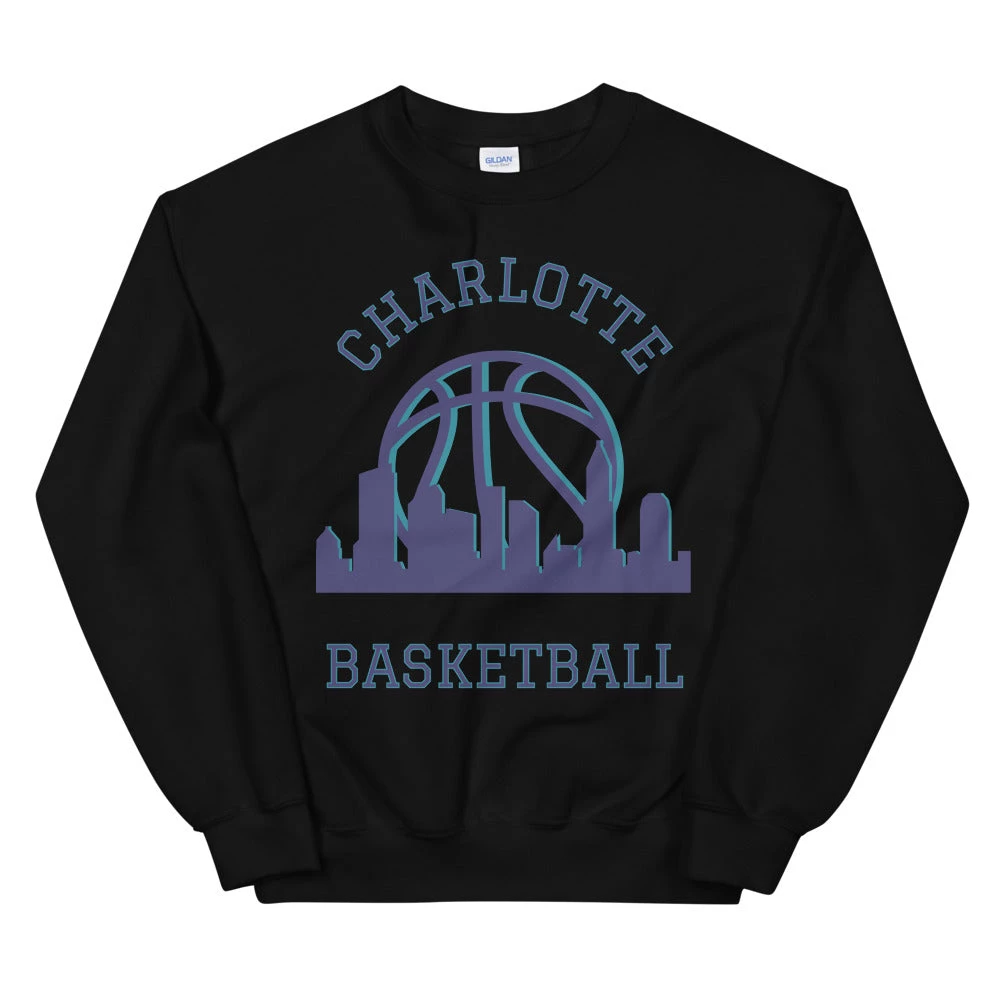 Fan Gear Nation Charlotte Hornets Basketball Crew Neck Sweatshirt Unisex Cotton/Polyester 4 Fan Gear Nation Charlotte Hornets Basketball Crew Neck Sweatshirt Unisex Cotton/Polyester