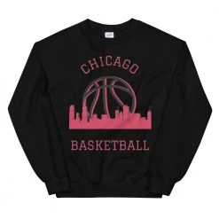 Fan Gear Nation Chicago Bulls Basketball Crew Neck Sweatshirt Unisex Cotton/Polyester