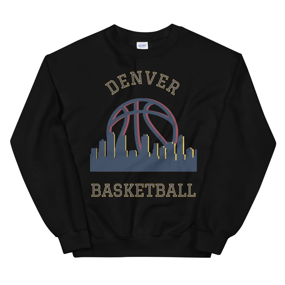 Fan Gear Nation Denver Nuggets Basketball Crew Neck Sweatshirt Unisex Cotton/Polyester 4 Fan Gear Nation Denver Nuggets Basketball Crew Neck Sweatshirt Unisex Cotton/Polyester