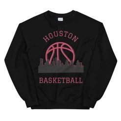 Fan Gear Nation Houston Rockets Basketball Crew Neck Sweatshirt Unisex Cotton/Polyester